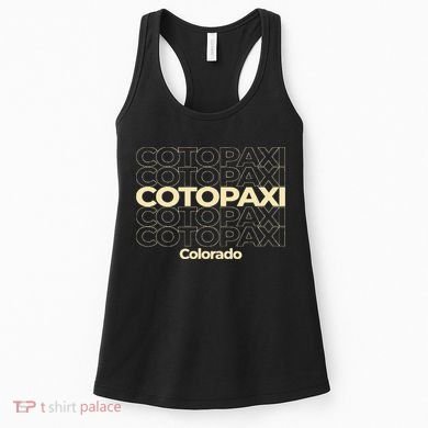Vintage Cotopaxi Colorado Repeating Text Women's Tank Top