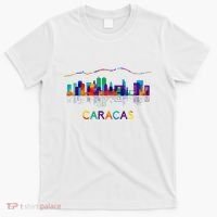 Venezuela Caracas City Arepas Pan Venezuelan Flag Avila T-Shirt thumb 0