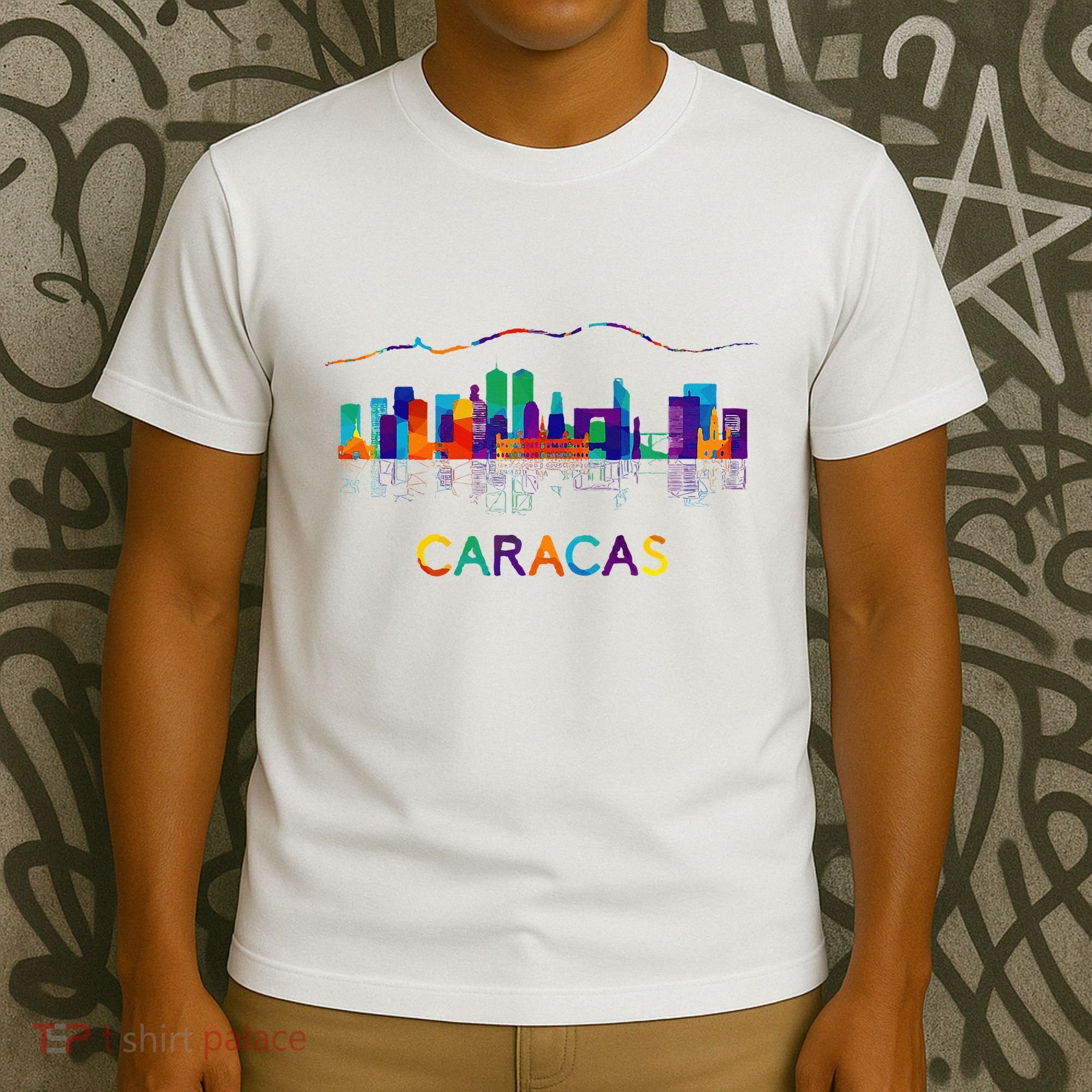 Venezuela Caracas City Arepas Pan Venezuelan Flag Avila T-Shirt