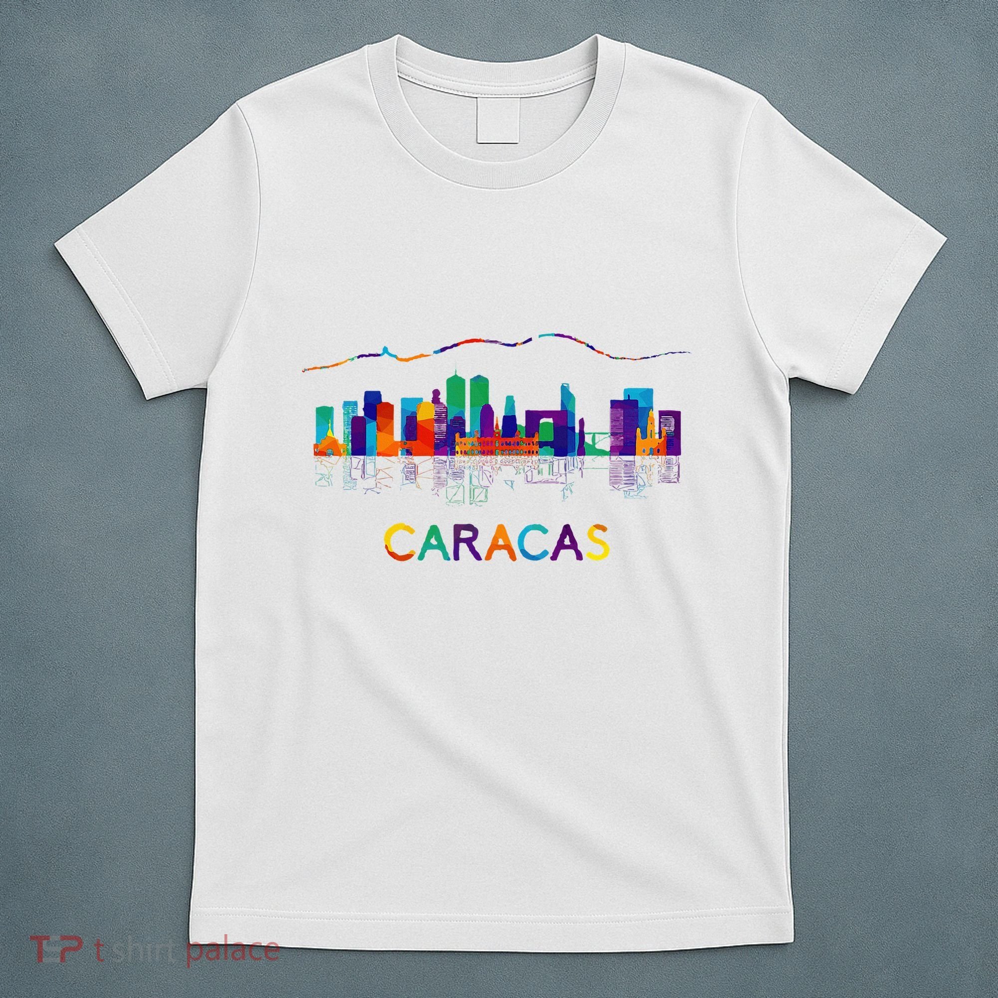 Venezuela Caracas City Arepas Pan Venezuelan Flag Avila T-Shirt