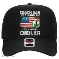 Volleyball Coach Dad Volleyball Players American Flag Gift Hat thumb 0