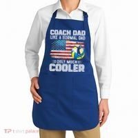 Volleyball Coach Dad Volleyball Players American Flag Gift Apron thumb 2