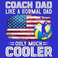 Volleyball Coach Dad Volleyball Players American Flag Gift Apron thumb 3