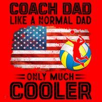 Volleyball Coach Dad Volleyball Players American Flag Gift Santa Hat thumb 1