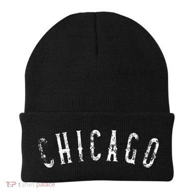 Vintage Chicago Distressed Beanie