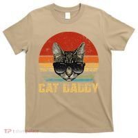 Vintage Cat Daddy Funny Cat Lover Gift Cat Dad Fathers T-Shirt thumb 0