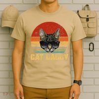 Vintage Cat Daddy Funny Cat Lover Gift Cat Dad Fathers T-Shirt thumb 6