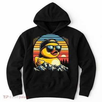 Vintage Cool Duck With Sunglasses  Funny Ducks Hoodie