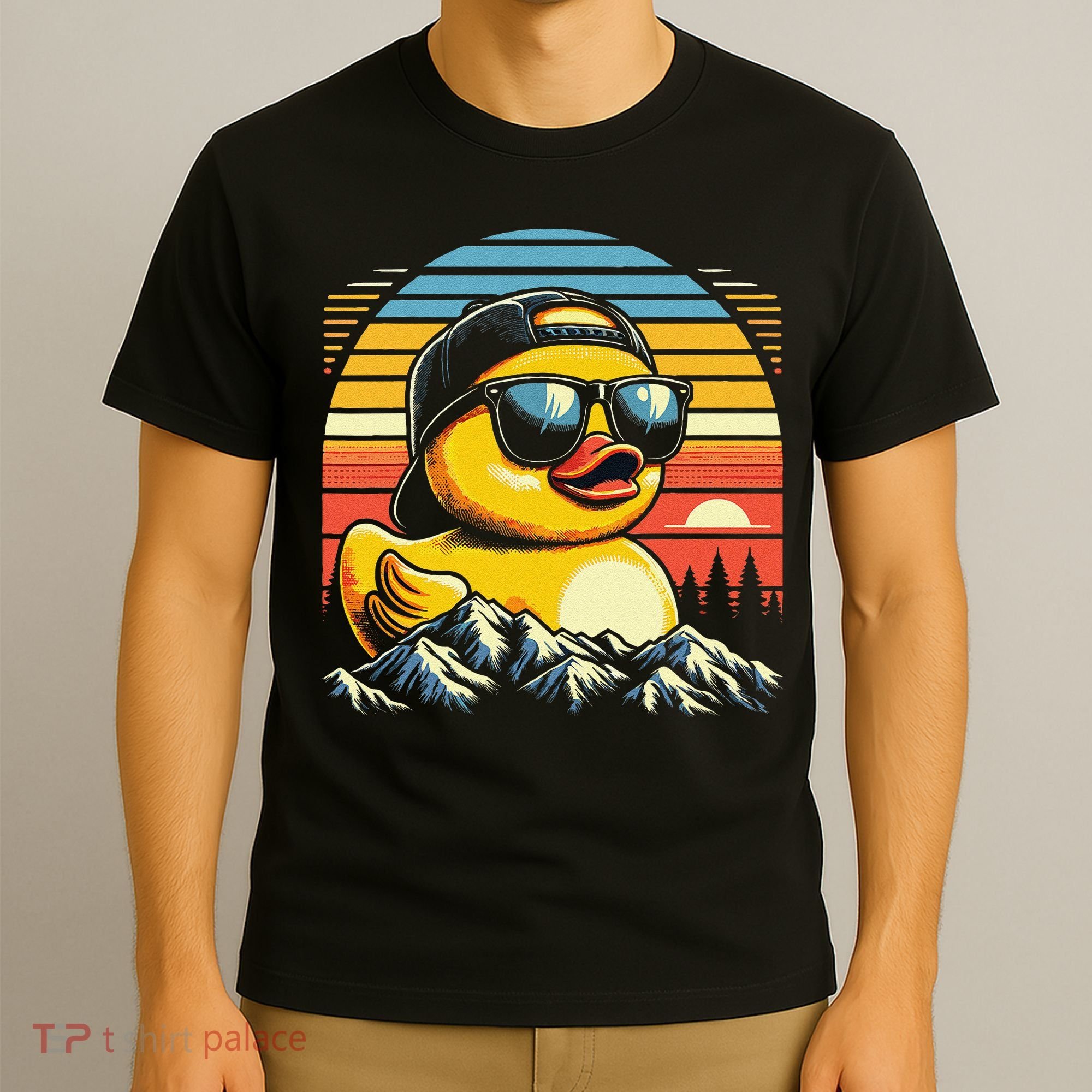 Vintage Cool Duck With Sunglasses  Funny Ducks T-Shirt