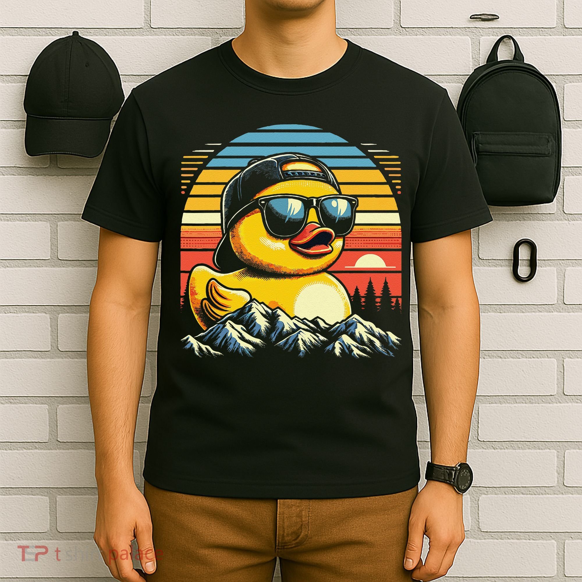 Vintage Cool Duck With Sunglasses  Funny Ducks T-Shirt