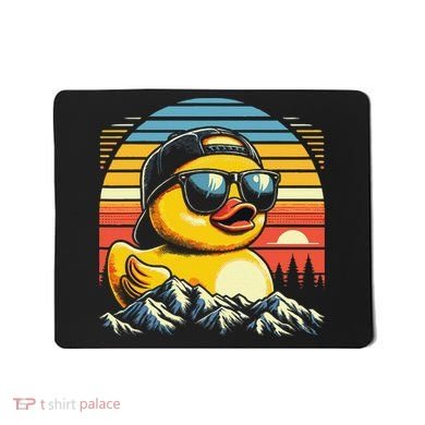 Vintage Cool Duck With Sunglasses  Funny Ducks Mousepad