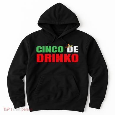 Vintage Cinco De Drinko Funny Cinco De Mayo Drinking Hoodie