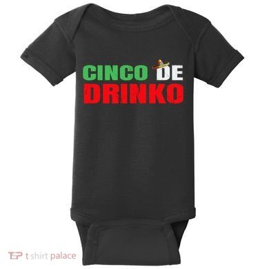 Vintage Cinco De Drinko Funny Cinco De Mayo Drinking Baby Bodysuit