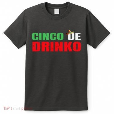 Vintage Cinco De Drinko Funny Cinco De Mayo Drinking T-Shirt