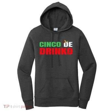 Vintage Cinco De Drinko Funny Cinco De Mayo Drinking Women's Hoodie