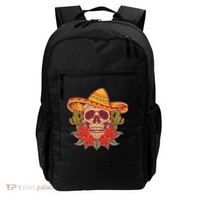 Vintage Cinco De Mayo Sombrero Skull Backpack