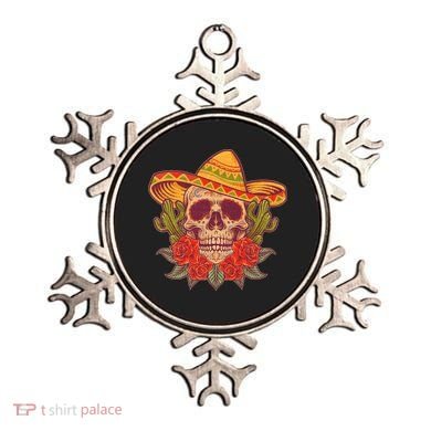 Vintage Cinco De Mayo Sombrero Skull Ornament