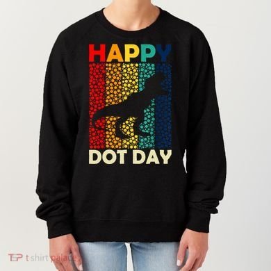 Vintage Cute Dot Trex Happy Dot Day Gift Women's Sweatshirt