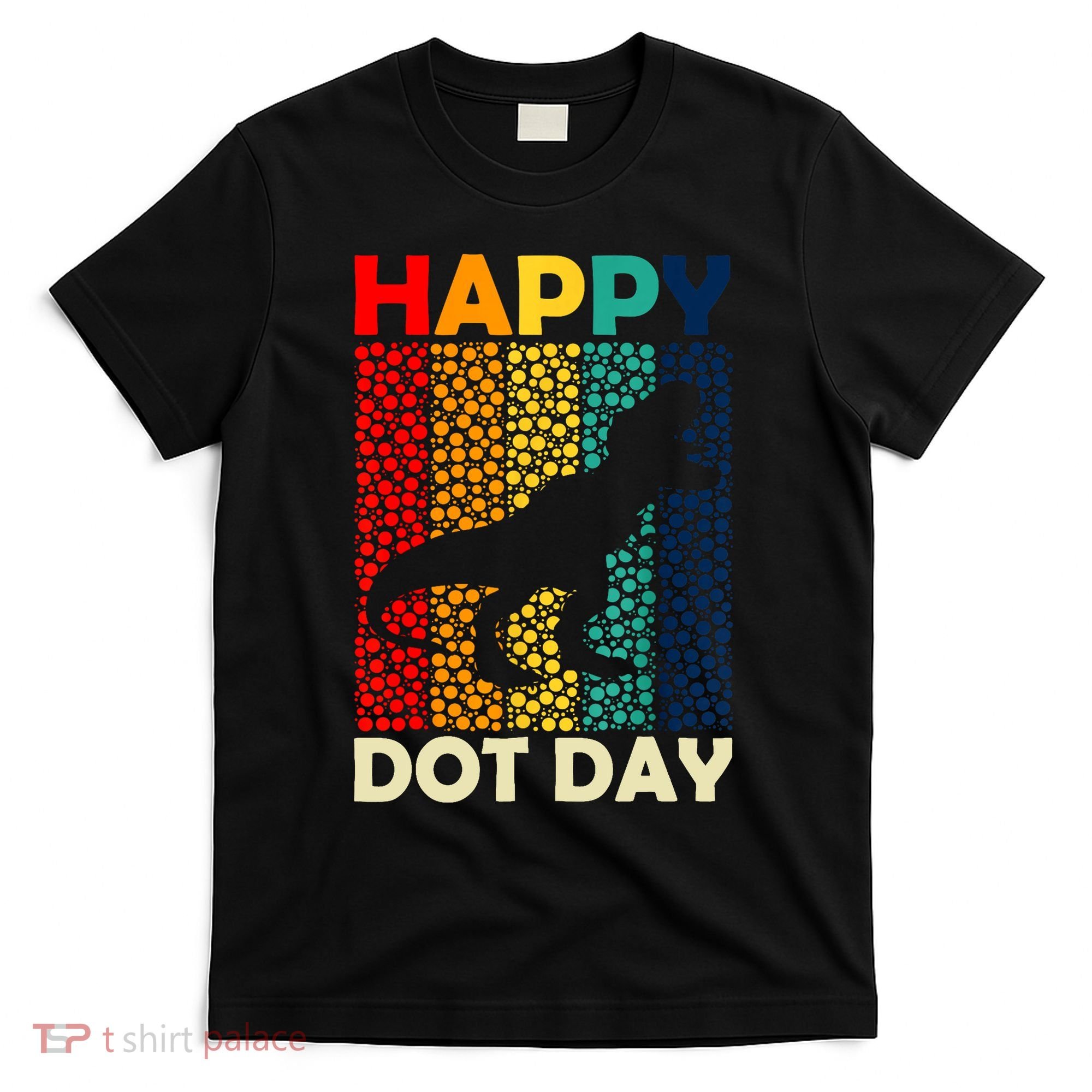 Vintage Cute Dot Trex Happy Dot Day Gift T-Shirt