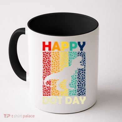 Vintage Cute Dot Trex Happy Dot Day Gift Coffee Mug