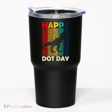 Vintage Cute Dot Trex Happy Dot Day Gift Tumbler