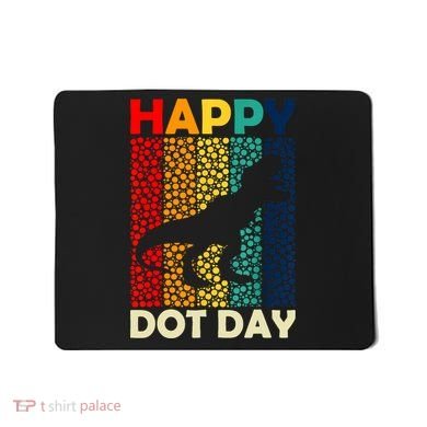 Vintage Cute Dot Trex Happy Dot Day Gift Mousepad
