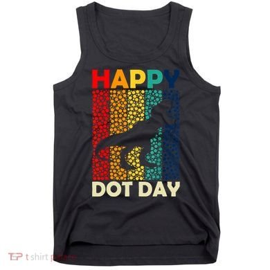 Vintage Cute Dot Trex Happy Dot Day Gift Tank Top