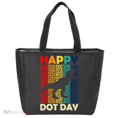 Vintage Cute Dot Trex Happy Dot Day Gift Tote Bag