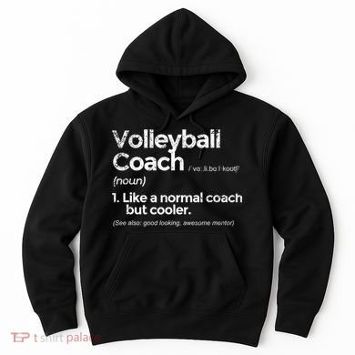 Volleyball Coach Definition Funny Gift Hoodie