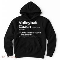 Volleyball Coach Definition Funny Gift Hoodie thumb 0