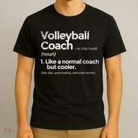 Volleyball Coach Definition Funny Gift T-Shirt thumb 3
