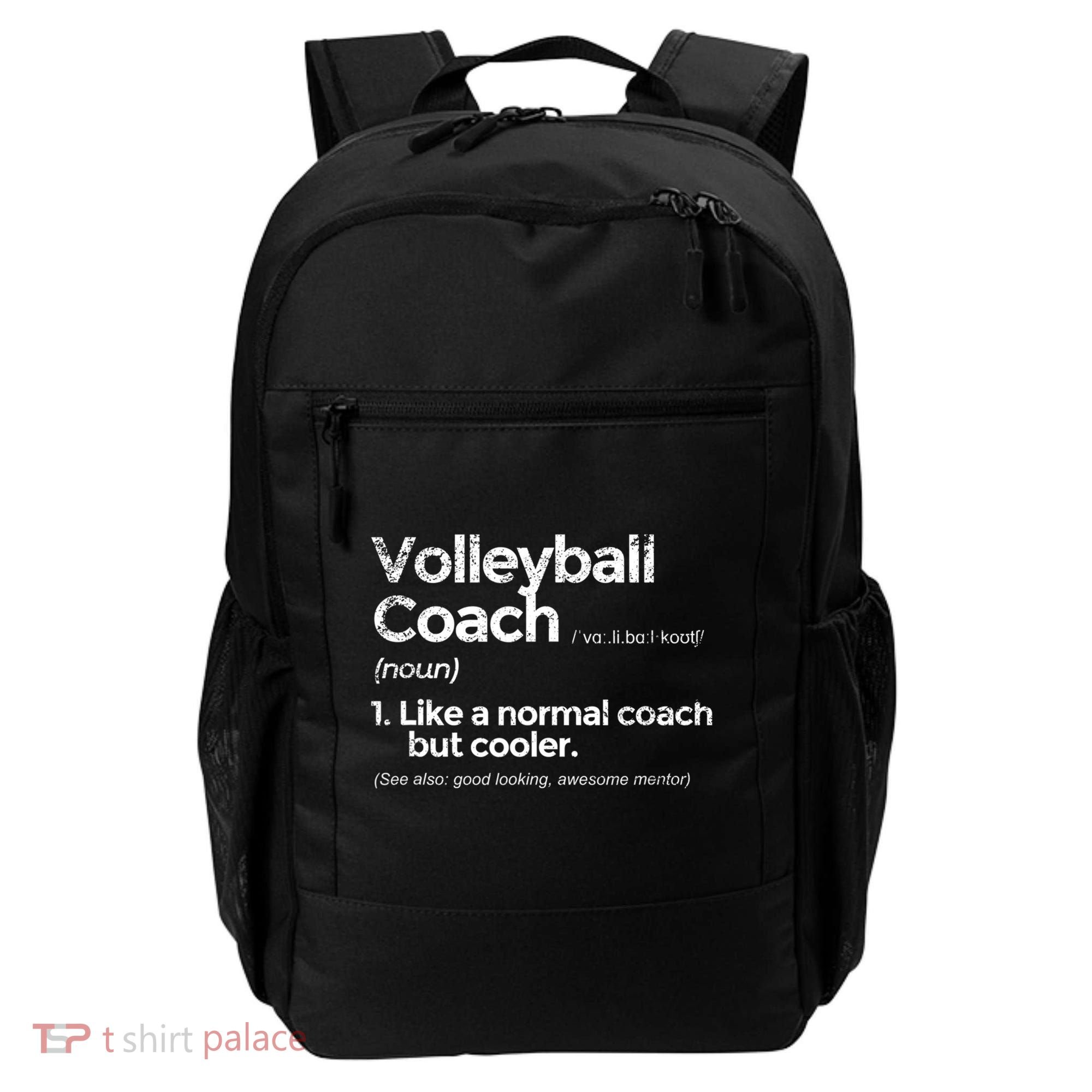 Volleyball Coach Definition Funny Gift Backpack