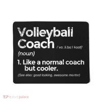 Volleyball Coach Definition Funny Gift Mousepad thumb 0