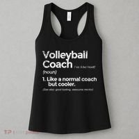 Volleyball Coach Definition Funny Gift Women's Tank Top thumb 3
