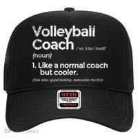 Volleyball Coach Definition Funny Gift Hat thumb 0