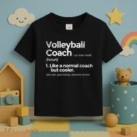 Volleyball Coach Definition Funny Gift Toddler T-Shirt thumb 3