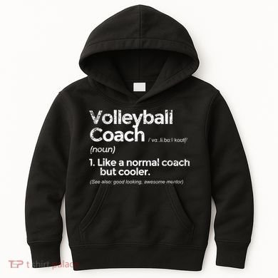Volleyball Coach Definition Funny Gift Kids Hoodie