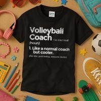 Volleyball Coach Definition Funny Gift Kids T-Shirt thumb 3