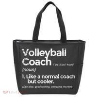 Volleyball Coach Definition Funny Gift Tote Bag thumb 0