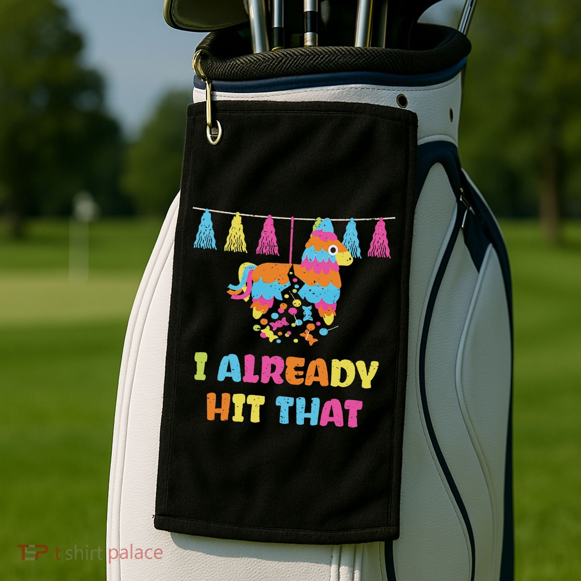 Vibrant Cinco De Mayo Piñata I Already Hit That Party Golf Towel