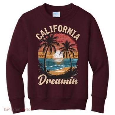 Vintage California Dreamin Kids Sweatshirt