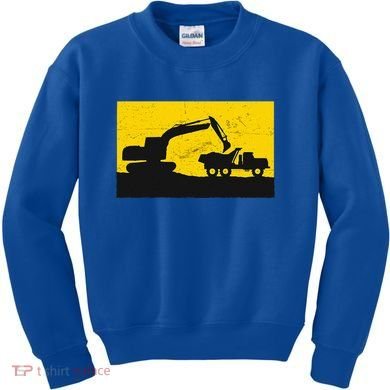 Vintage Construction Equipment Heavy Equipment Operator Kids Sweatshirt