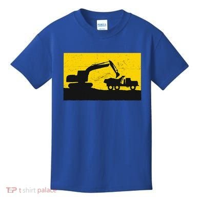 Vintage Construction Equipment Heavy Equipment Operator Kids T-Shirt