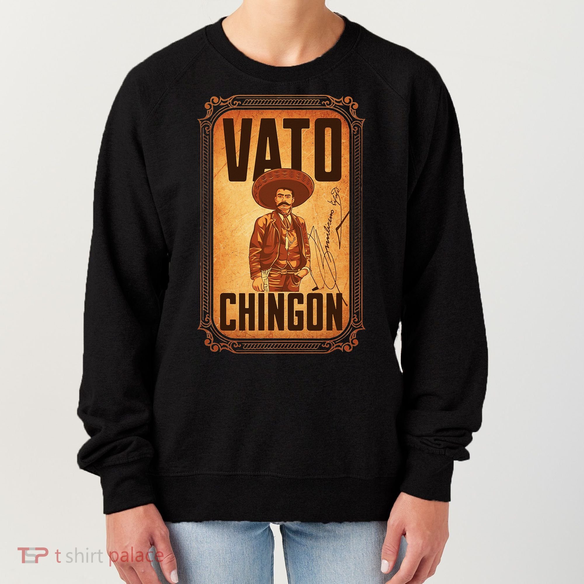 Vato ChingóN. Emiliano Zapata Portrait Women's Sweatshirt