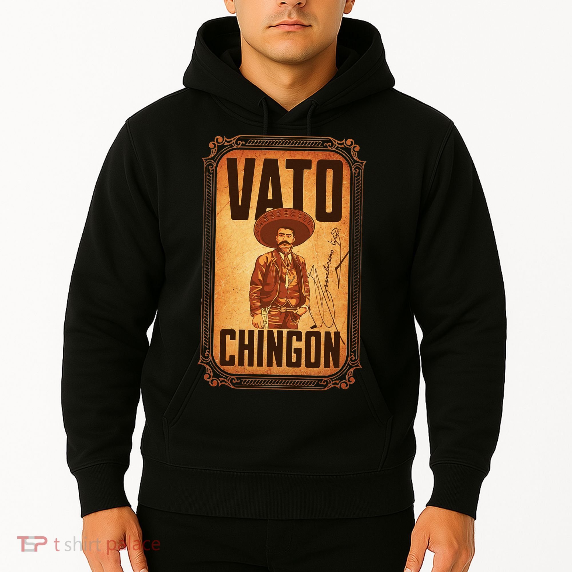 Vato ChingóN. Emiliano Zapata Portrait Hoodie