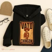 Vato ChingóN. Emiliano Zapata Portrait Hoodie thumb 4