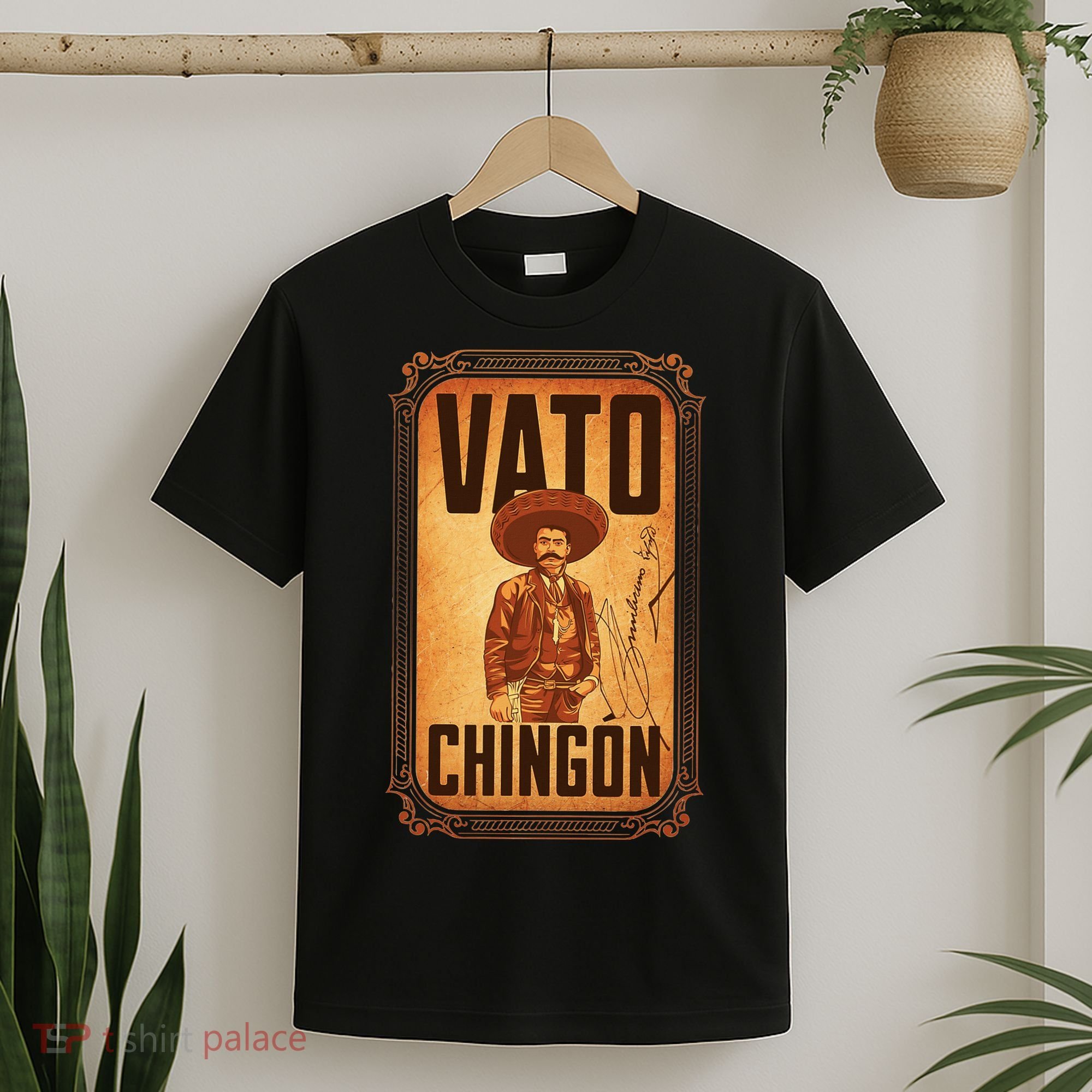 Vato ChingóN. Emiliano Zapata Portrait T-Shirt