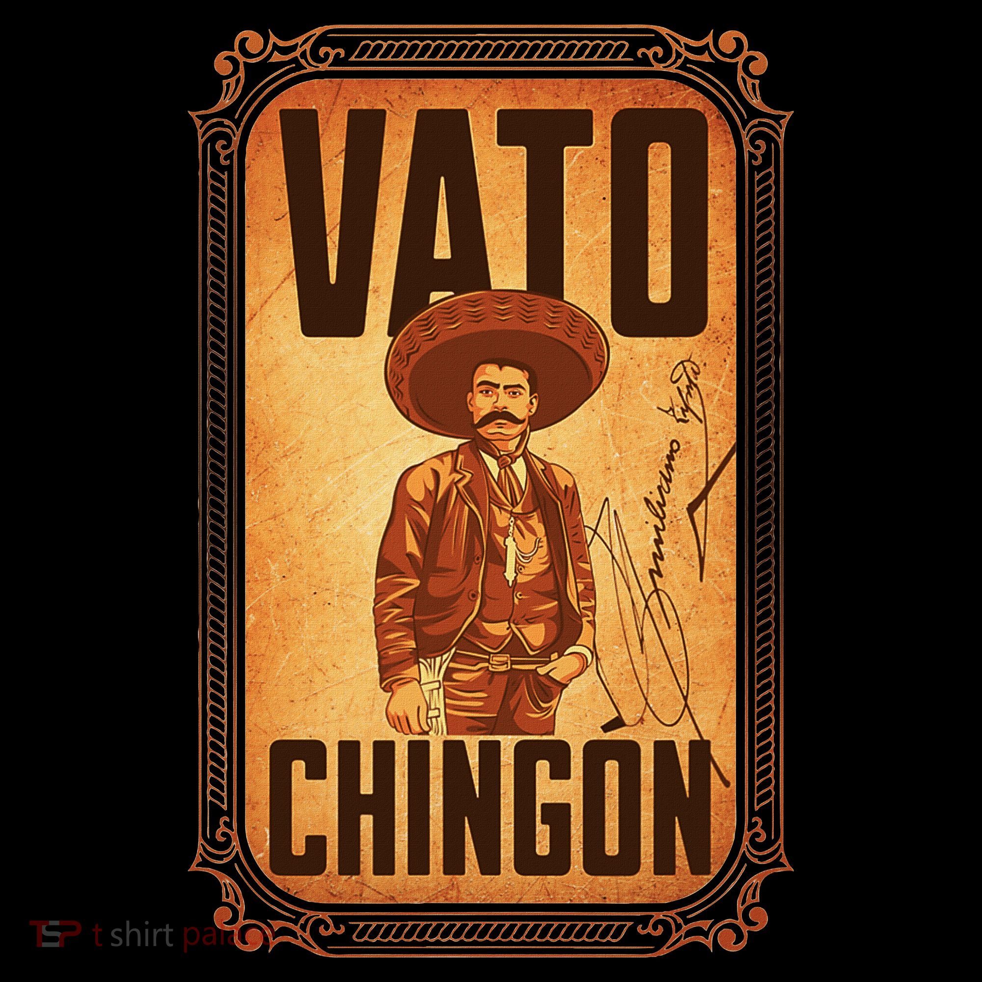 Vato ChingóN. Emiliano Zapata Portrait Women's Hoodie