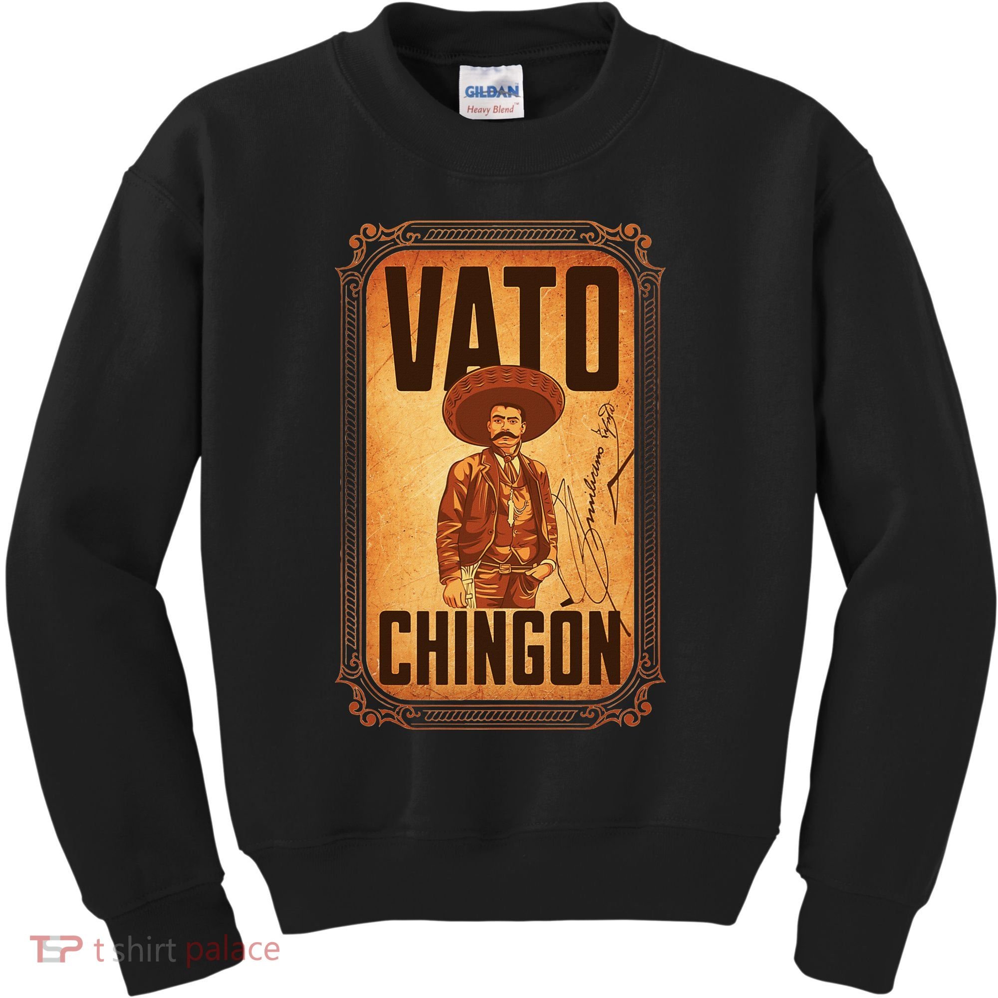 Vato ChingóN. Emiliano Zapata Portrait Kids Sweatshirt