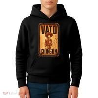 Vato ChingóN. Emiliano Zapata Portrait Kids Hoodie thumb 4